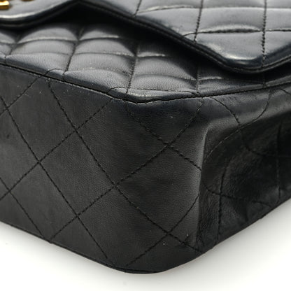 Chanel Lambskin Quilted Medium Double Flap Black 9 of 9