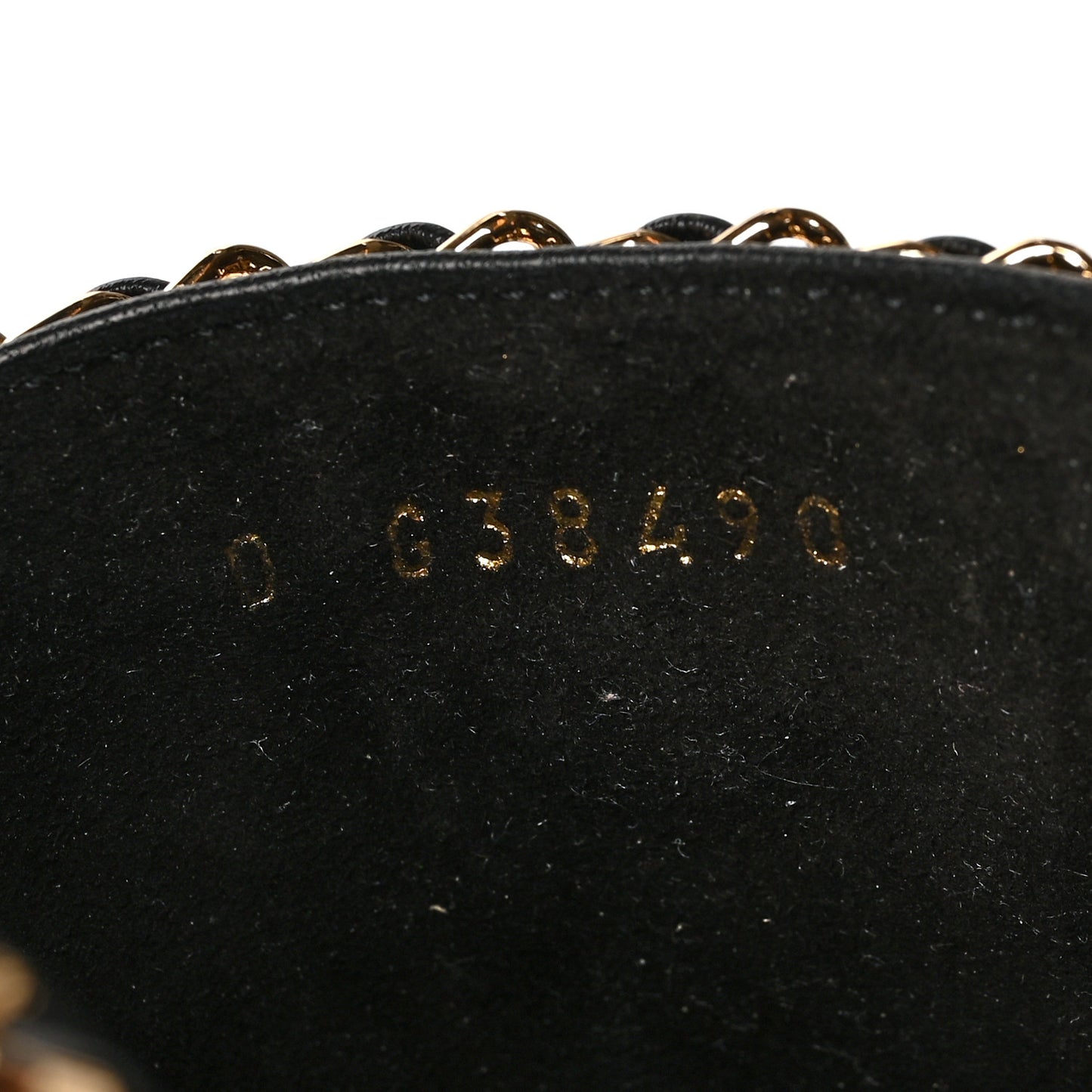 Lambskin Chain Cork Slide Sandals 39 Black