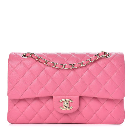 Chanel Caviar Quilted Medium Double Flap Pink 1 of 16