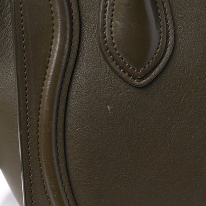 Celine Smooth Calfskin Nano Luggage Khaki 17 of 22