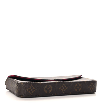 Louis Vuitton Monogram Pochette Felicie Chain Wallet Fuchsia 5 of 11