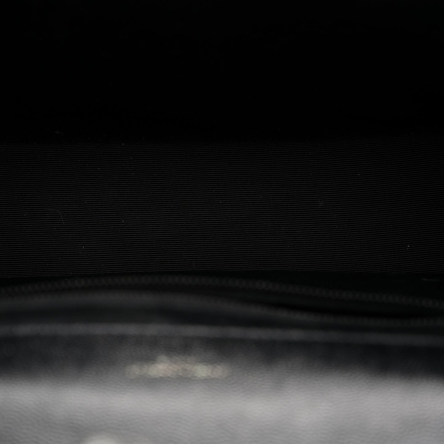 Grain De Poudre Textured Mixed Matelasse Large Triquilt Monogram Monochrome Satchel Black