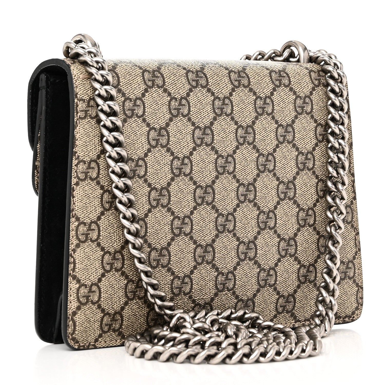 Gucci GG Supreme Monogram Mini Dionysus Shoulder Bag Black 3 of 10