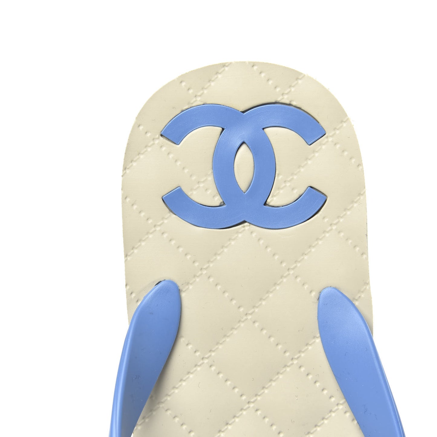 PVC Camellia Thong Sandals 37 Blue