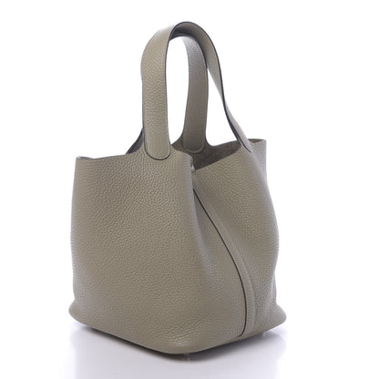 Hermes Taurillon Clemence Picotin Lock 22 MM Sauge 3 of 11