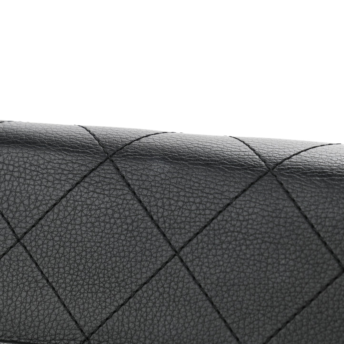 Bullskin Stitched Medium Shopping Bag Black