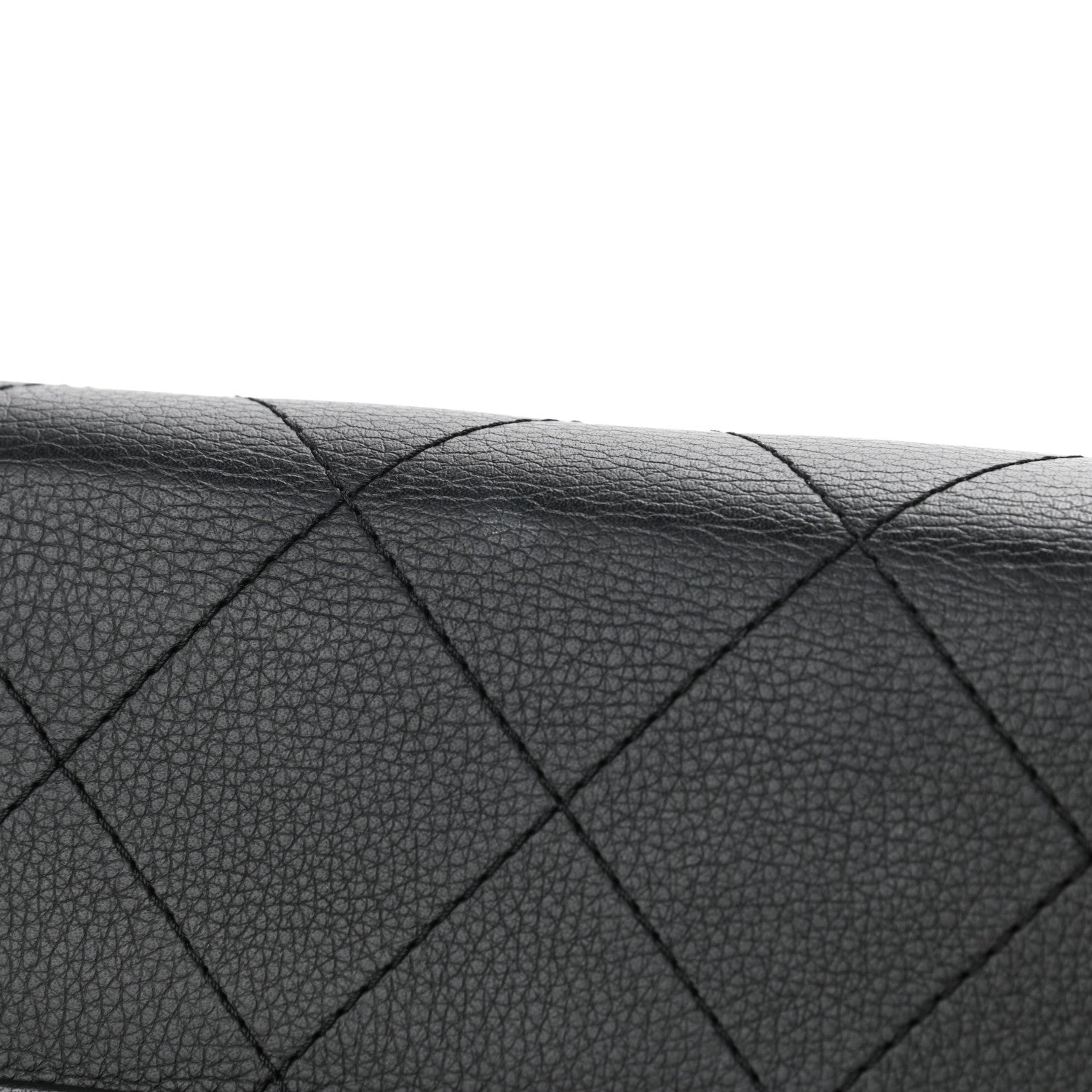 Chanel Bullskin Stitched Medium Shopping Bag Black 5 of 5