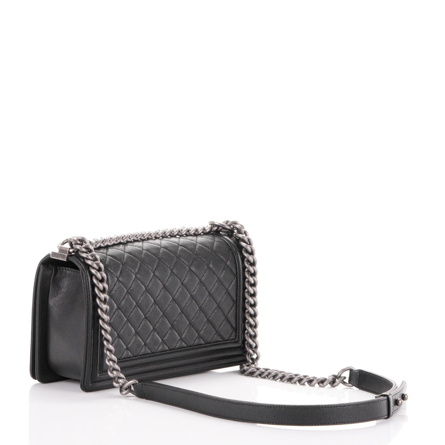 Chanel Caviar Quilted Medium Boy Flap Black 4 of 8