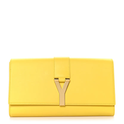 Saint Laurent Calfskin Classic Y Ligne Clutch Soleil 1 of 10