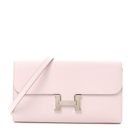 Hermes Evercolor Constance Wallet To Go Mauve Pale 1 of 9