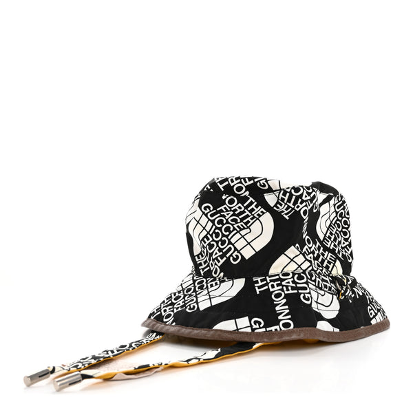 新品正規品 THE NORTH FACE x GUCCI リバーシブル ハット Gucci X THE NORTH FACE Nylon Reversible Self-Tie Bucket Hat M