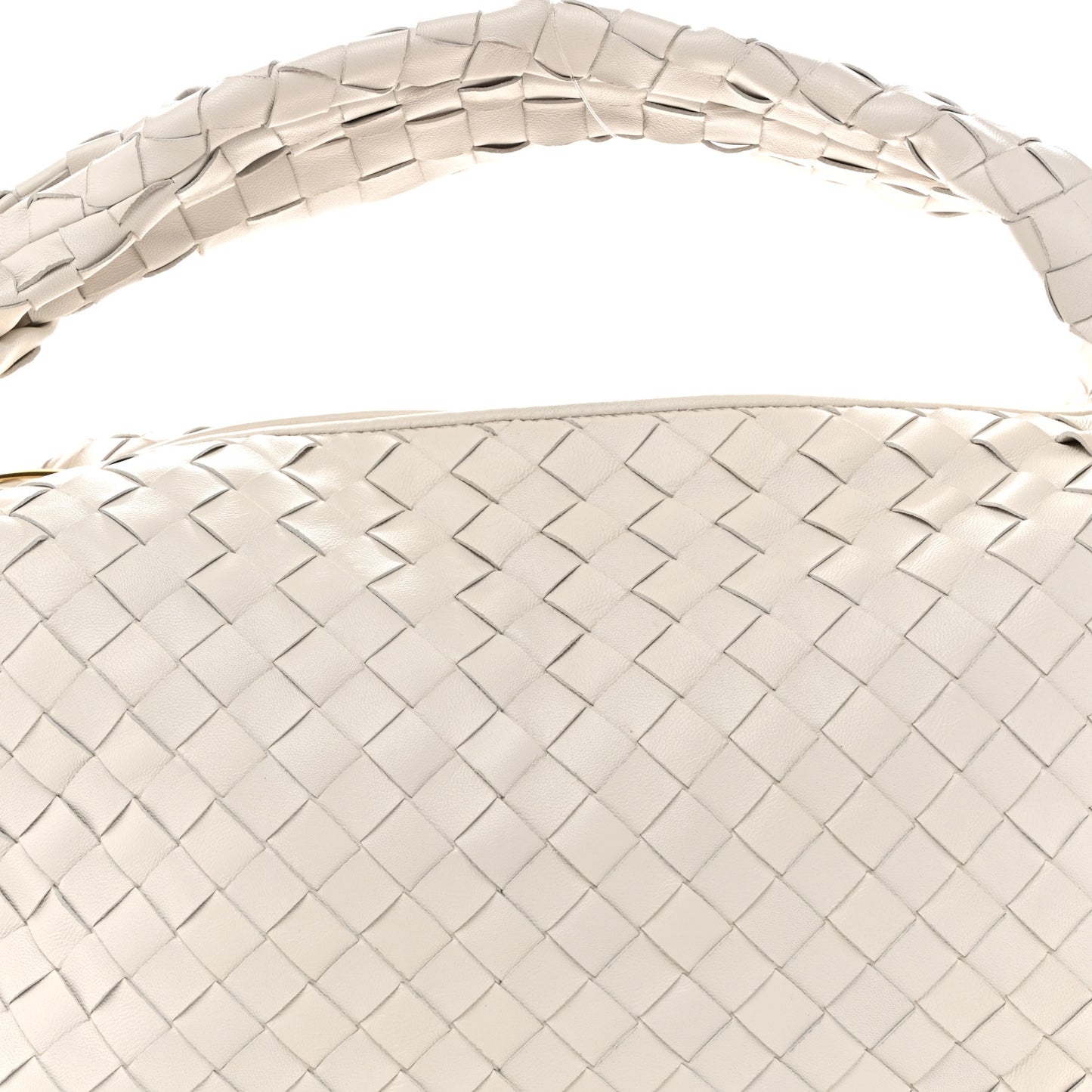 Nappa Intrecciato Small Jodie Hobo White