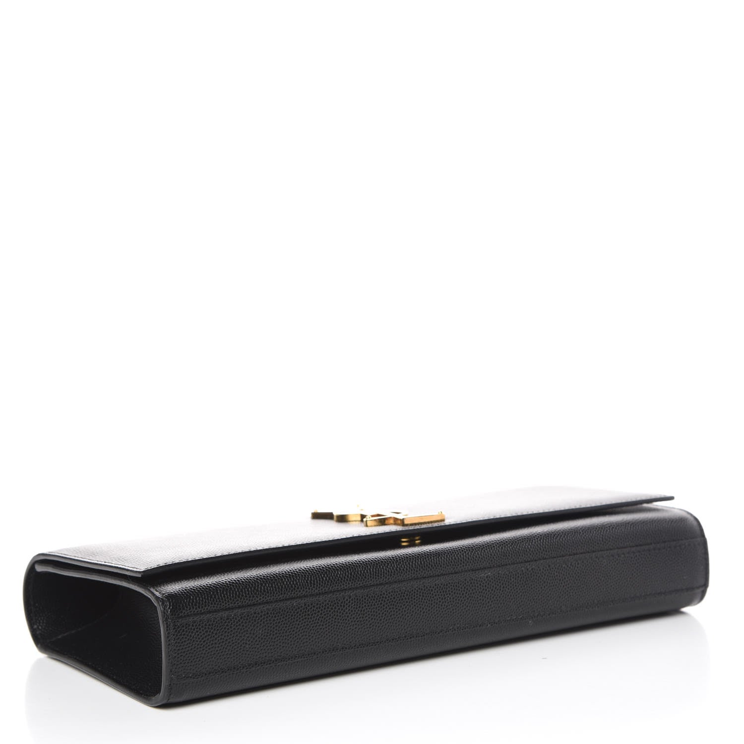 Saint Laurent Grain De Poudre Monogram Cassandre Clutch Black 4 of 13