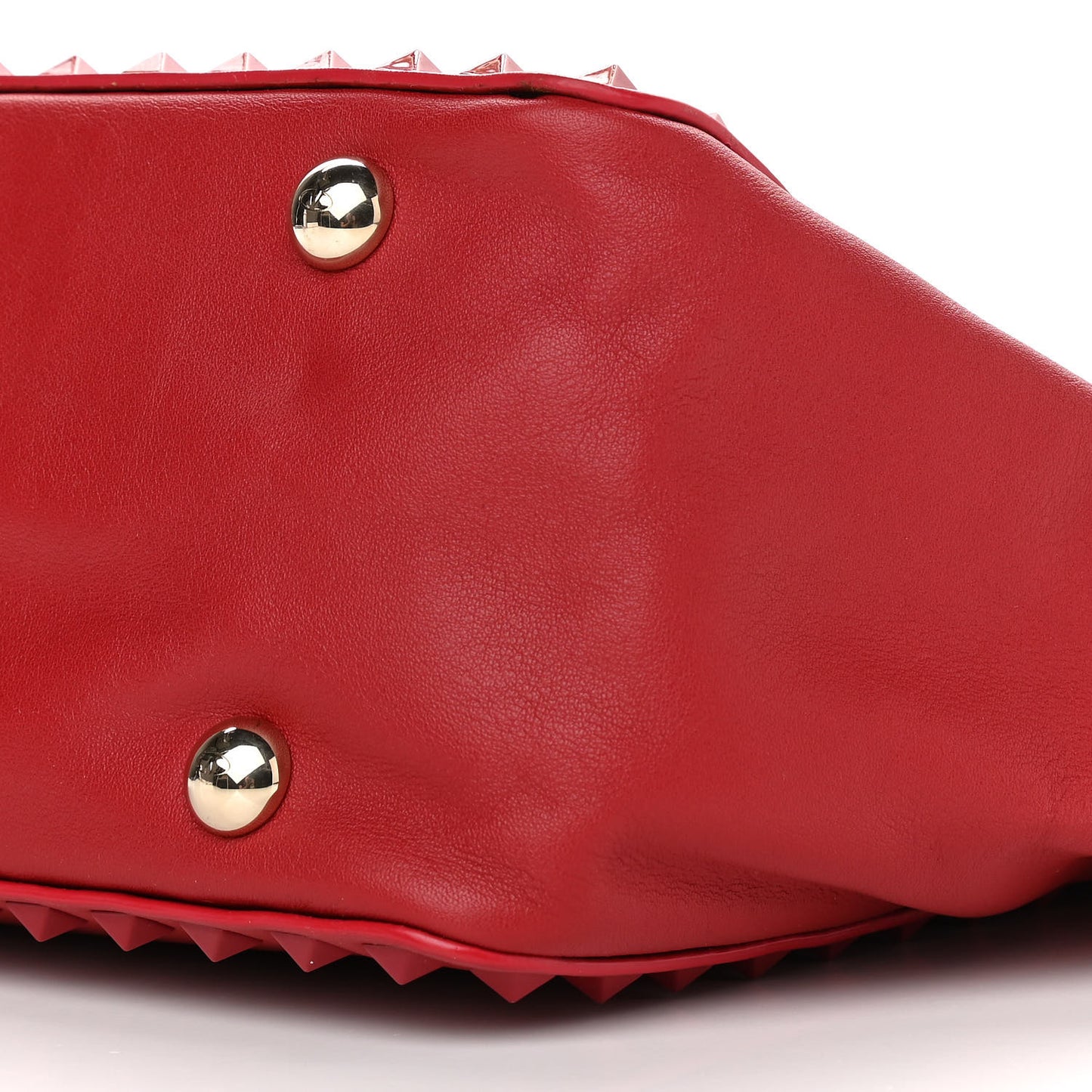 Vitello Monochrome Small Rockstud All Over Tote Rosso Valentino