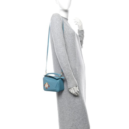 Loewe X HOWLS MOVING CASTLE Satin Calfskin Mini Heen Puzzle Bag Light Blue 2 of 10
