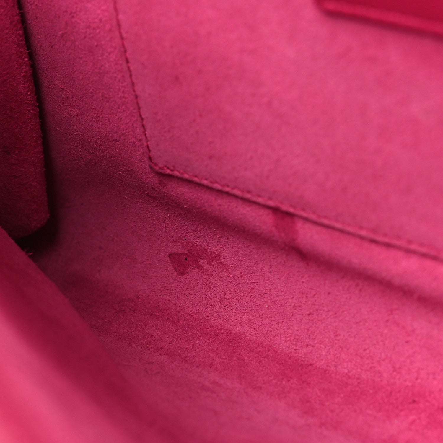 Saint Laurent Calfskin Classic Y Ligne Clutch Fuchsia 11 of 12