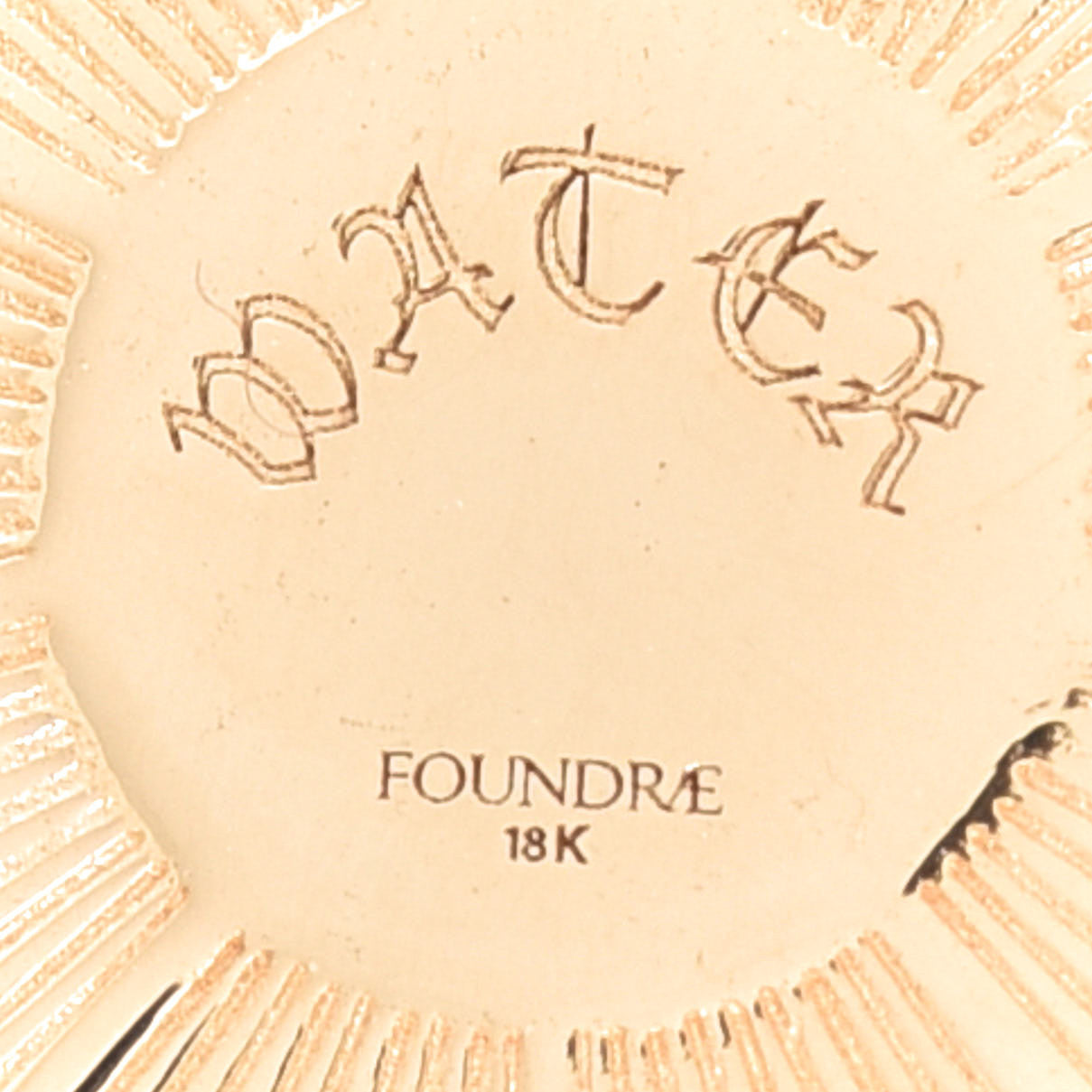 Foundrae 18K Yellow Gold Opal Miniature Water Medallion Pendant 3 of 3