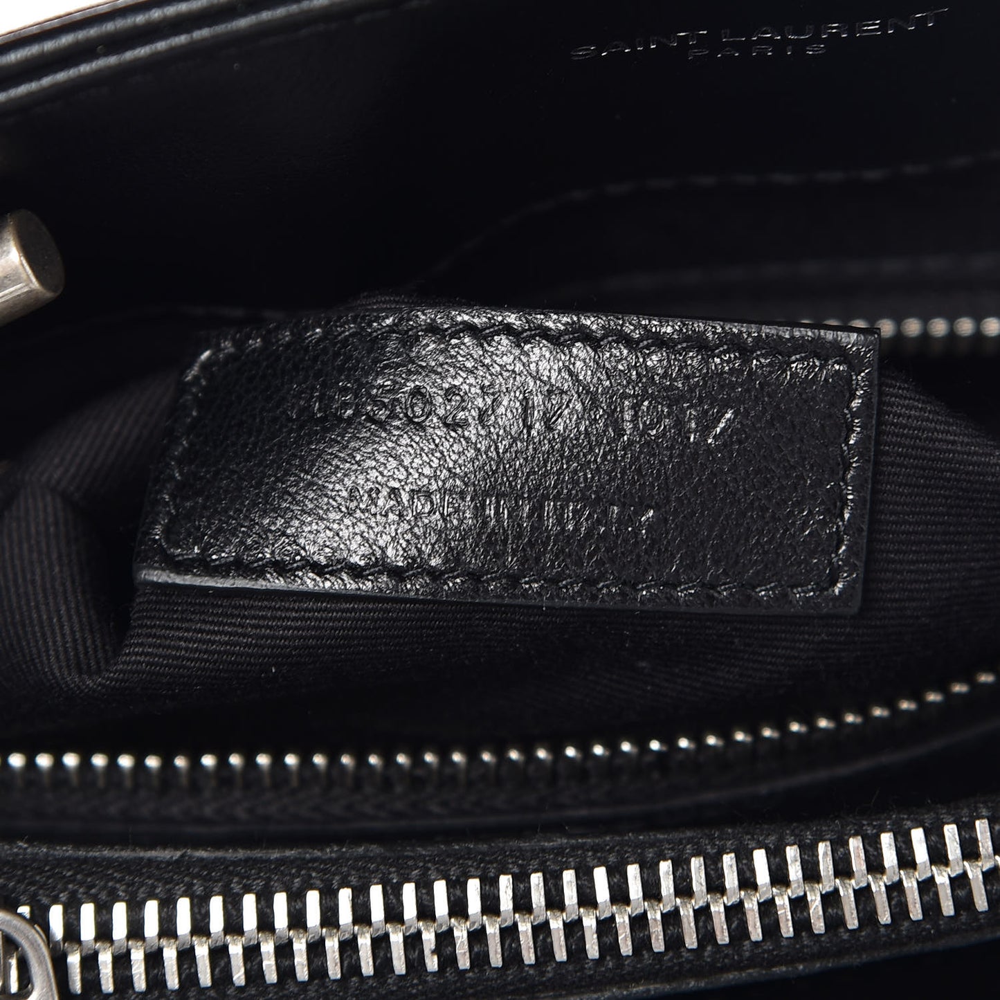 Calfskin Y Quilted Monogram Small Loulou Shopper Black