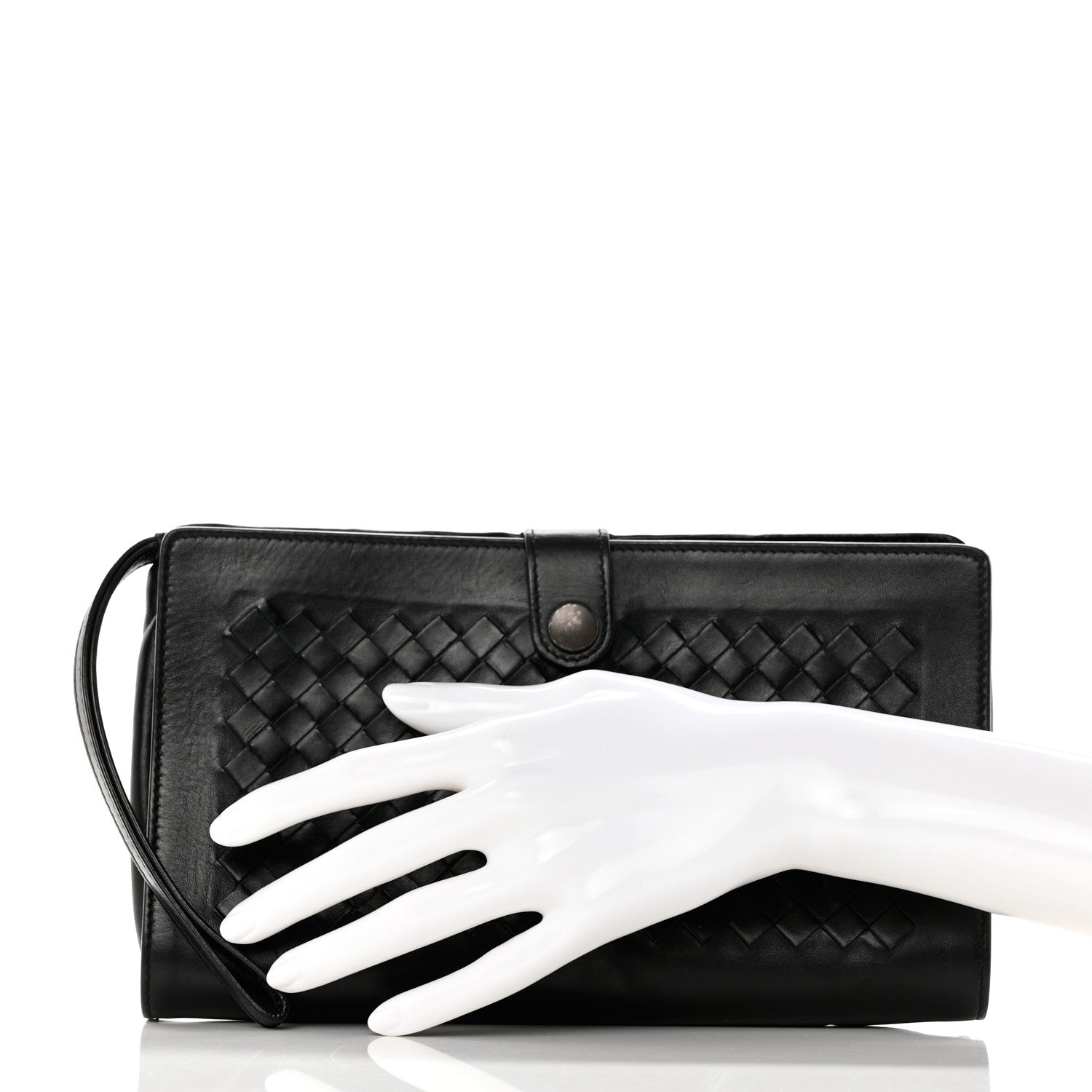 Bottega Veneta Nappa Intrecciato Multi-functional Case Wristlet Black 2 of 10
