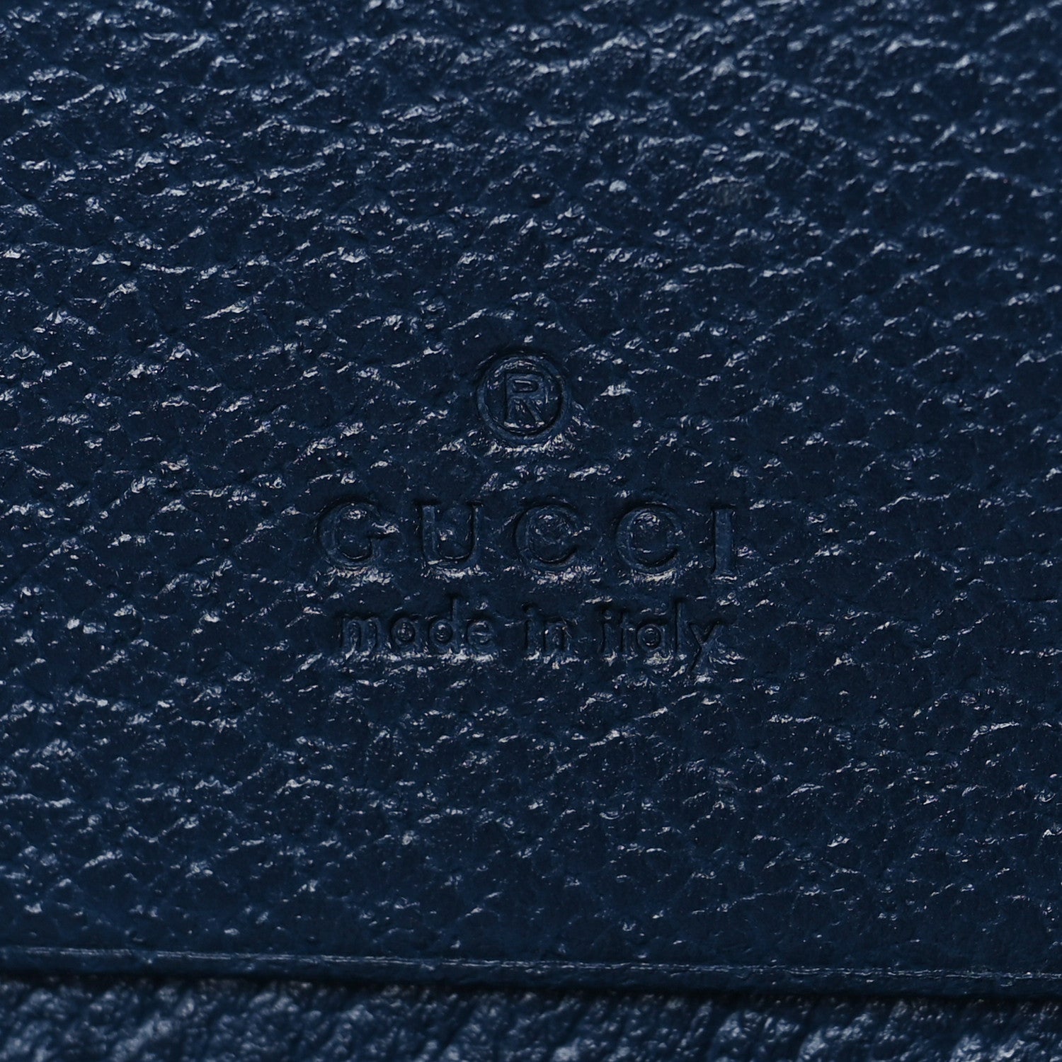 Gucci Textured Calfskin Web Ophidia Card Case Blue Agata 6 of 8