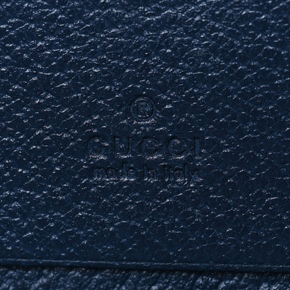Gucci Textured Calfskin Web Ophidia Card Case Blue Agata 6 of 8