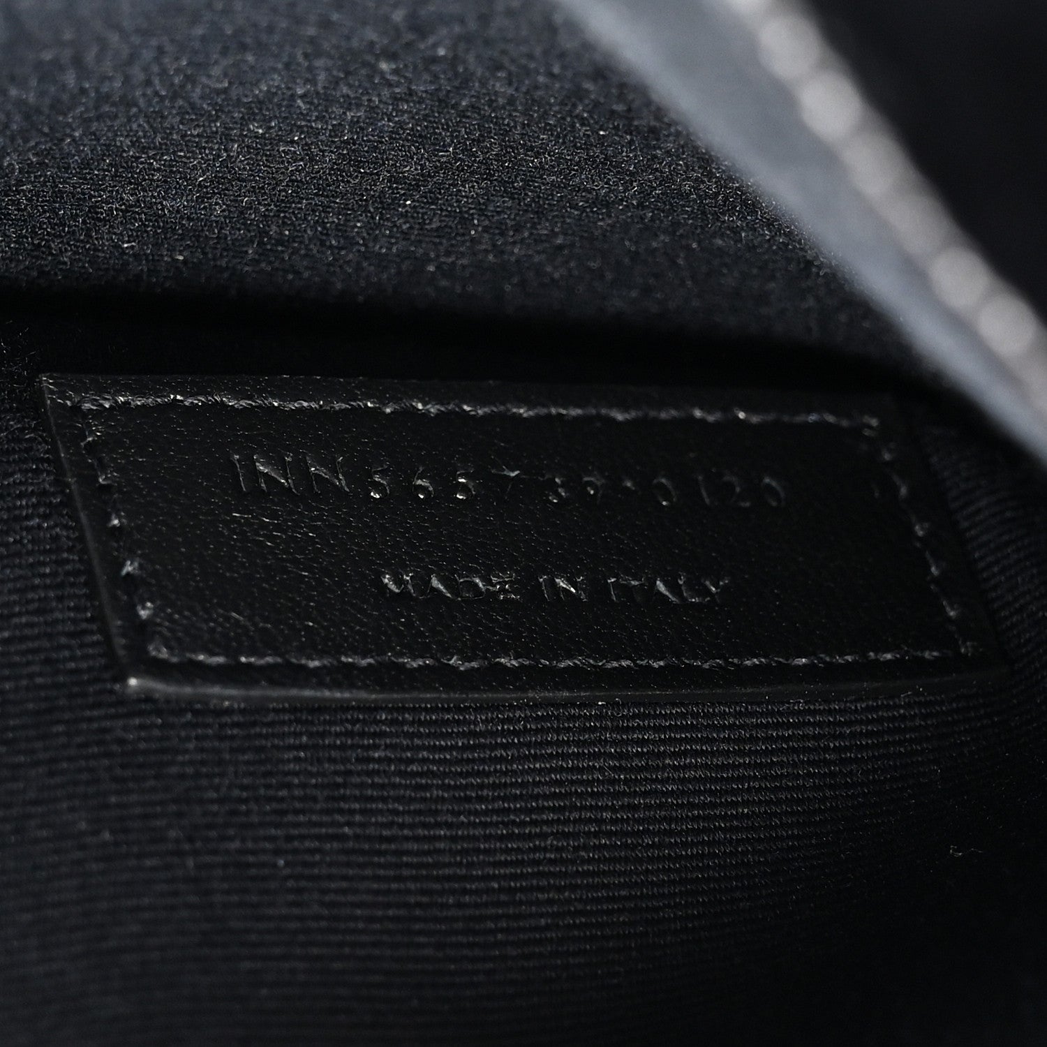 Saint Laurent Smooth Shiny Calfskin Monogram Uptown Pouch Black 7 of 8
