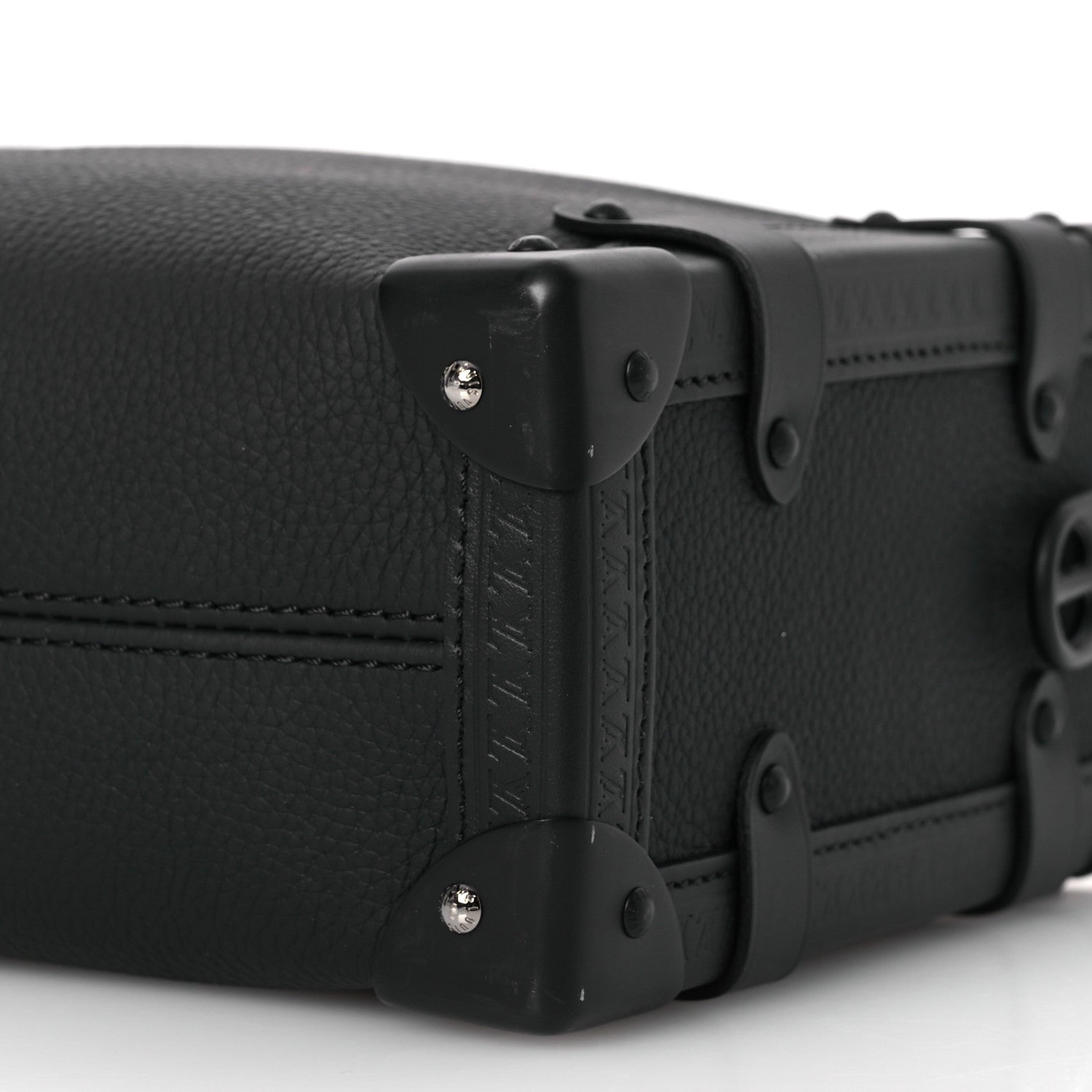 Louis Vuitton Calfskin Side Trunk MM Black 9 of 12