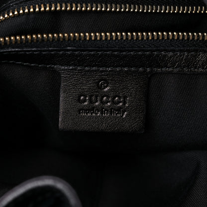Gucci Monogram Medium Indy Top Handle Hobo Black 6 of 12