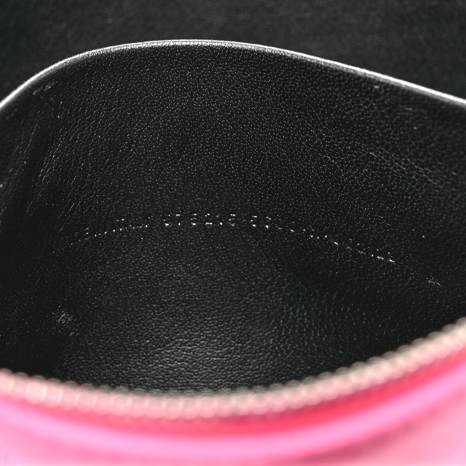 Balenciaga Calfskin Logo Large Zip Pouch Acid Pink 7 of 11