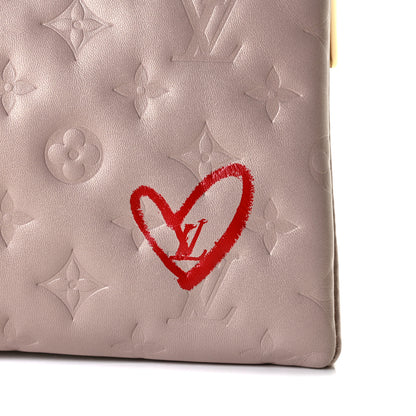 Louis Vuitton Lambskin Embossed Monogram Fall In Love Coussin PM Dragée Light Pink 6 of 9