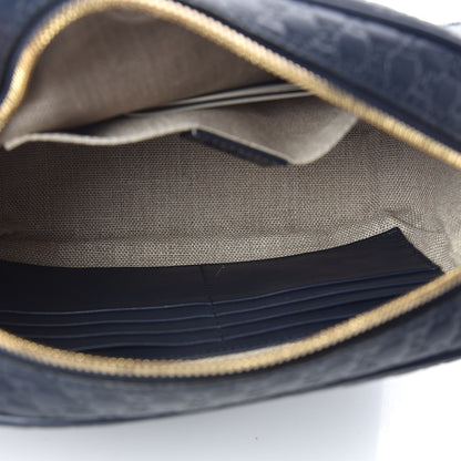 Gucci Soft Microguccissima Mini Bree Messenger Bag Blue 5 of 9