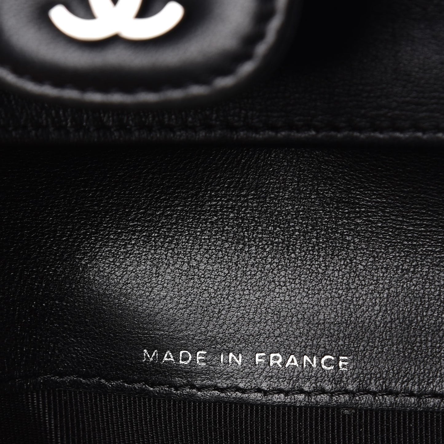 Lambskin Quilted Large Flap Wallet Black