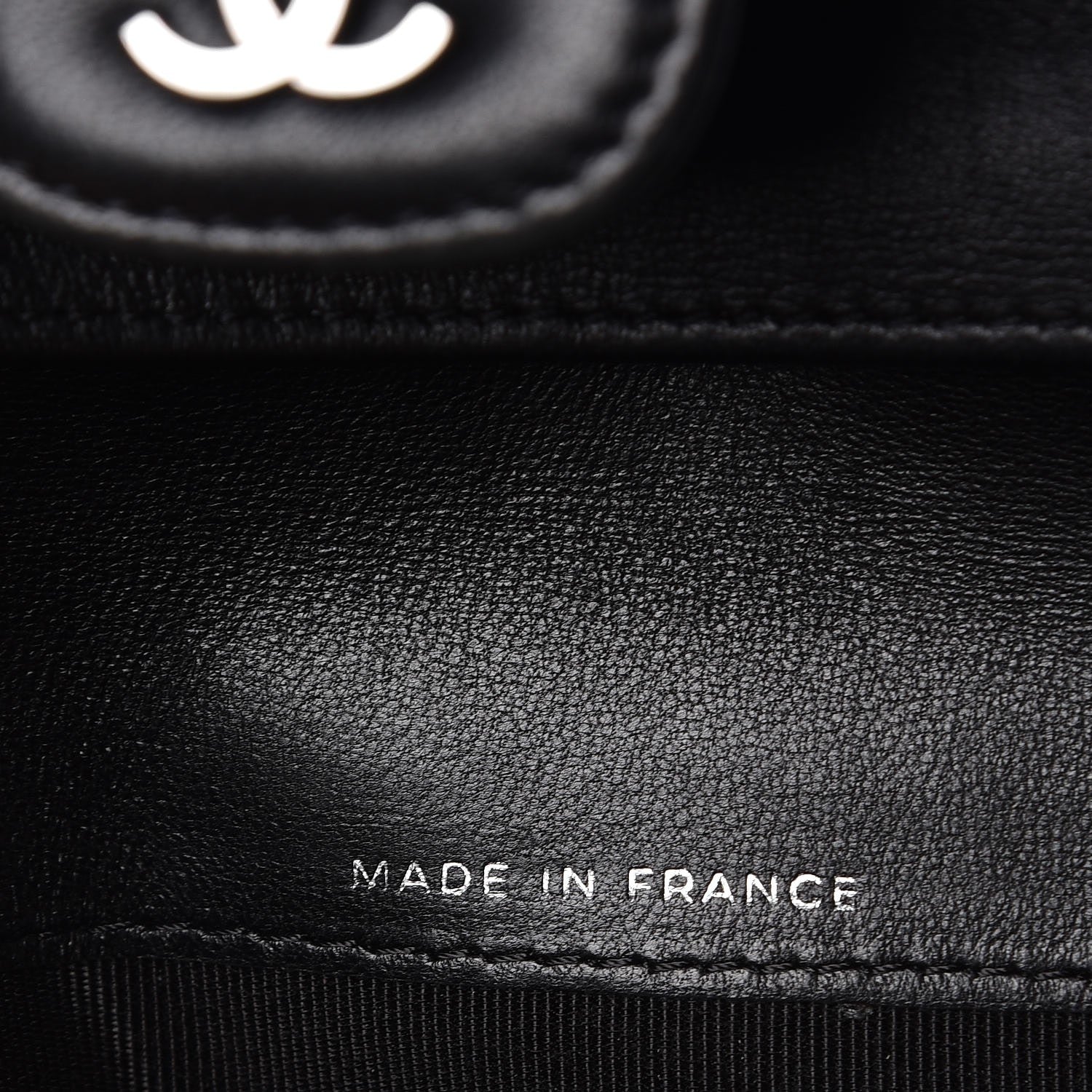 Chanel Lambskin Quilted Large Flap Wallet Black 7 of 8