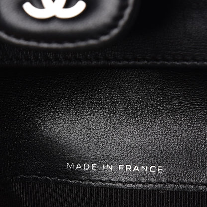 Chanel Lambskin Quilted Large Flap Wallet Black 7 of 8