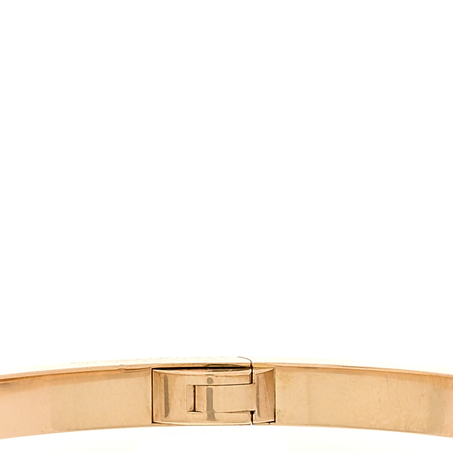 18K Yellow Gold 6 Diamond Small LOVE Bracelet 17