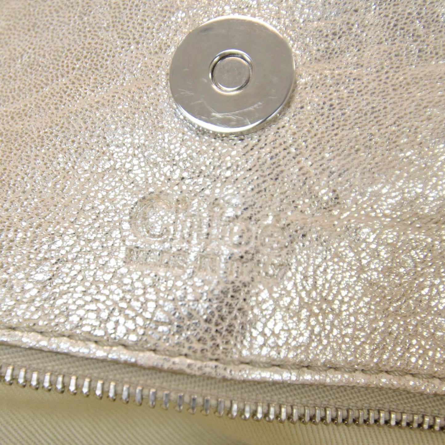 Leather Large Paddington Tote Metallic