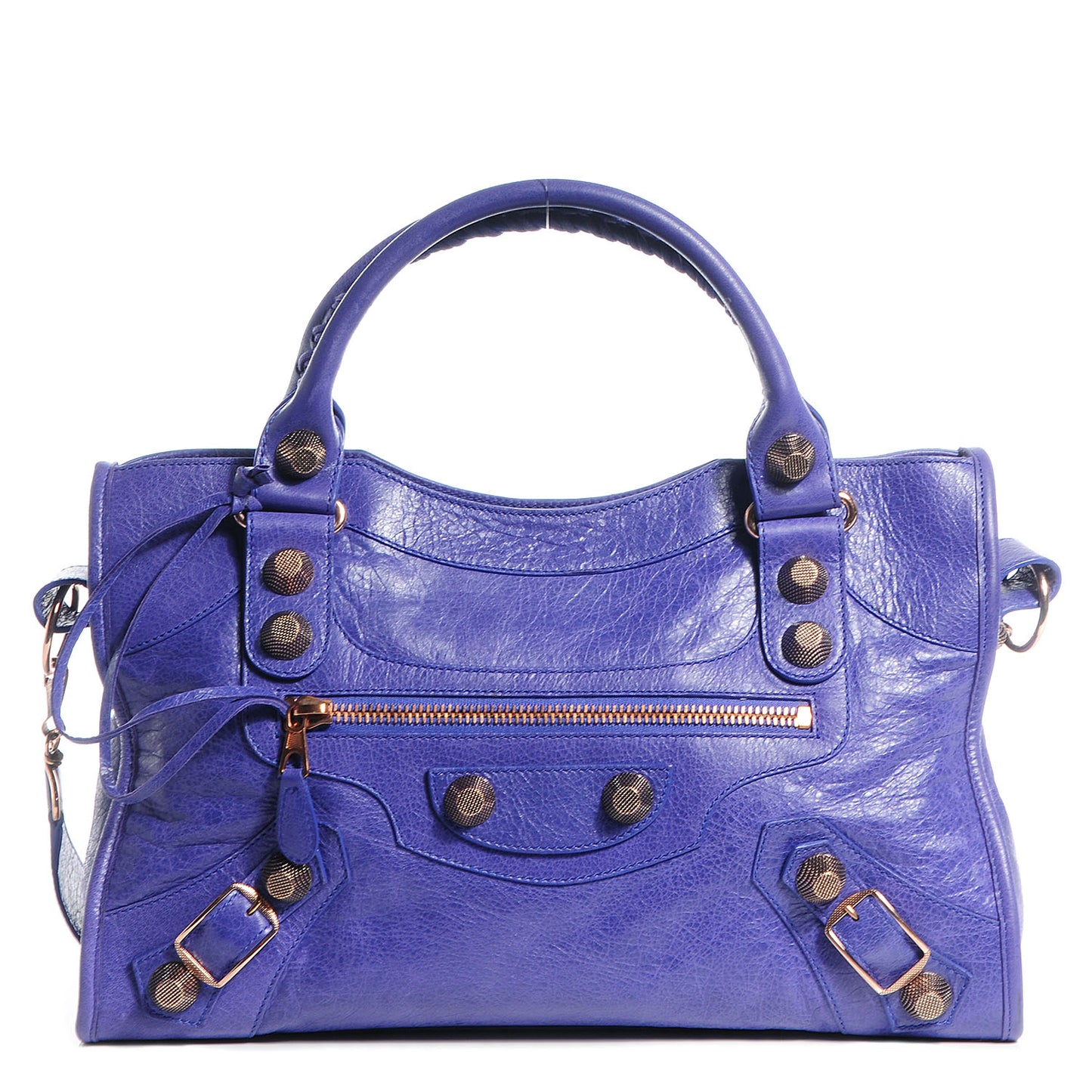 Agneau Giant 21 Rose Gold Hardware City Bleu Lavande