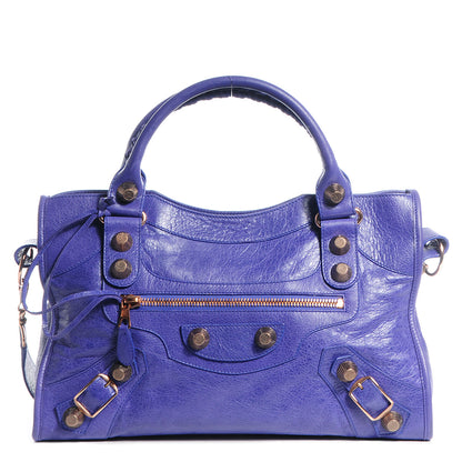 Balenciaga Agneau Giant 21 Rose Gold Hardware City Bleu Lavande 1 of 15