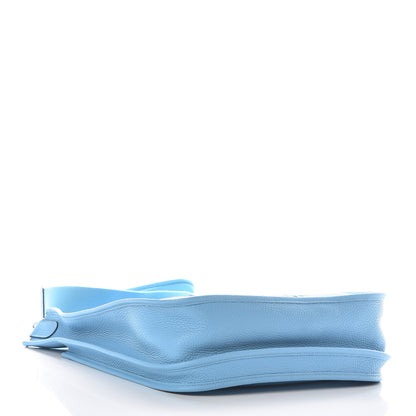 Hermes Taurillon Clemence Evelyne III GM Bleu Du Nord 4 of 10