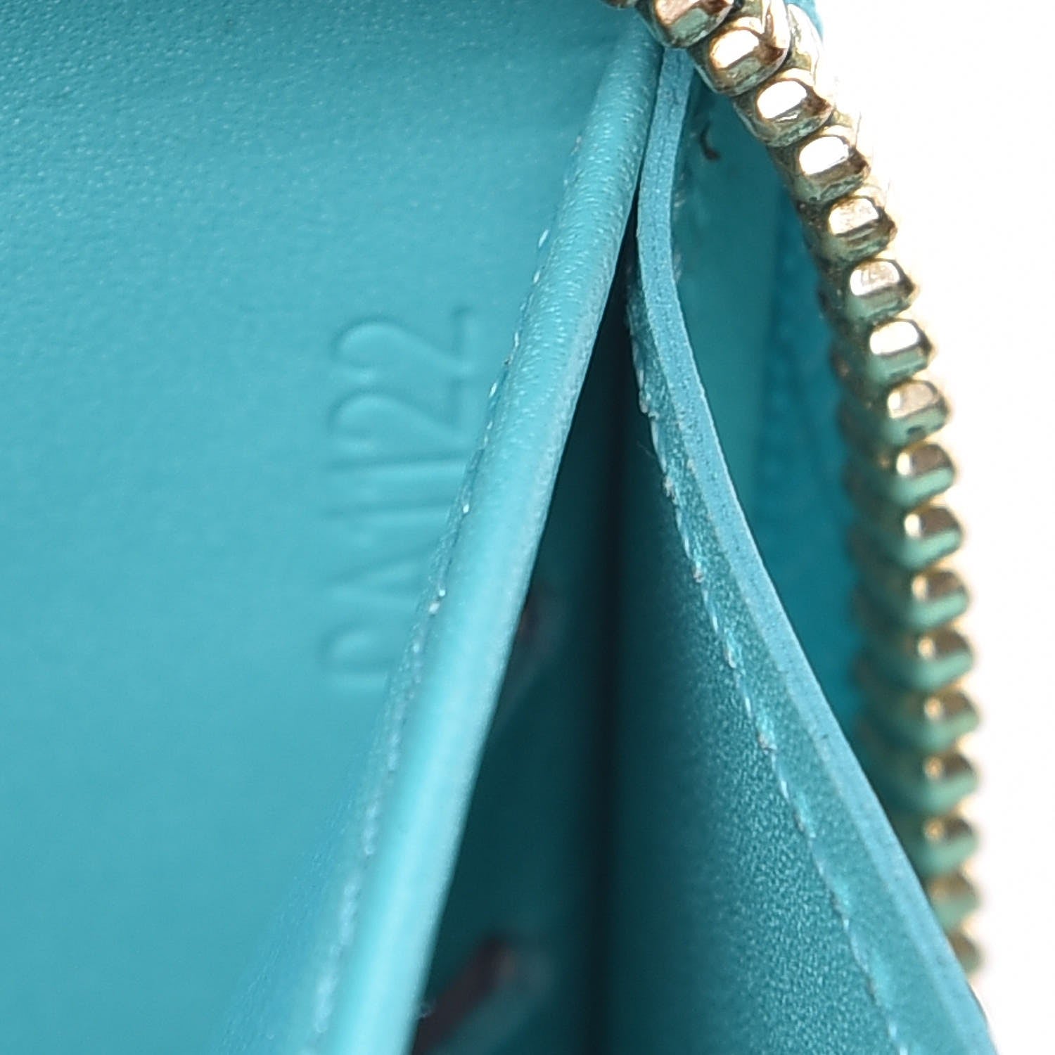 Louis Vuitton Vernis Zippy Wallet Blue Lagon 7 of 11