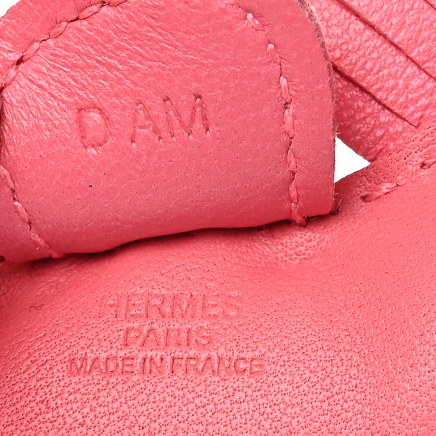 Hermes Milo Lambskin Grigri Rodeo Horse Bag Charm PM Rose Azalee 3 of 4