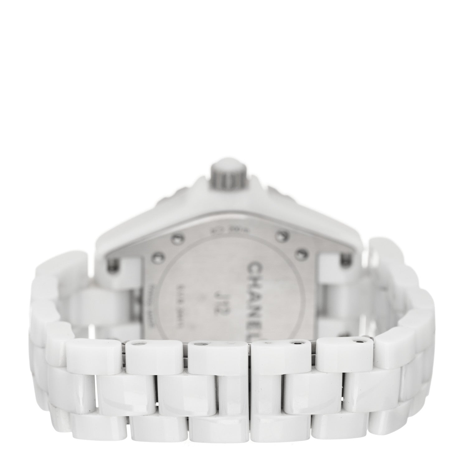 Chanel Stainless Steel Ceramic 33mm J12 Quartz Watch White 3 of 5