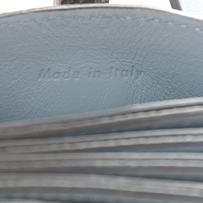 Celine Grained Shiny Calfskin Accordion Card Holder Grey 7 of 11