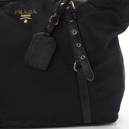 Prada Tessuto Nylon Saffiano Tote Nero Black 10 of 10