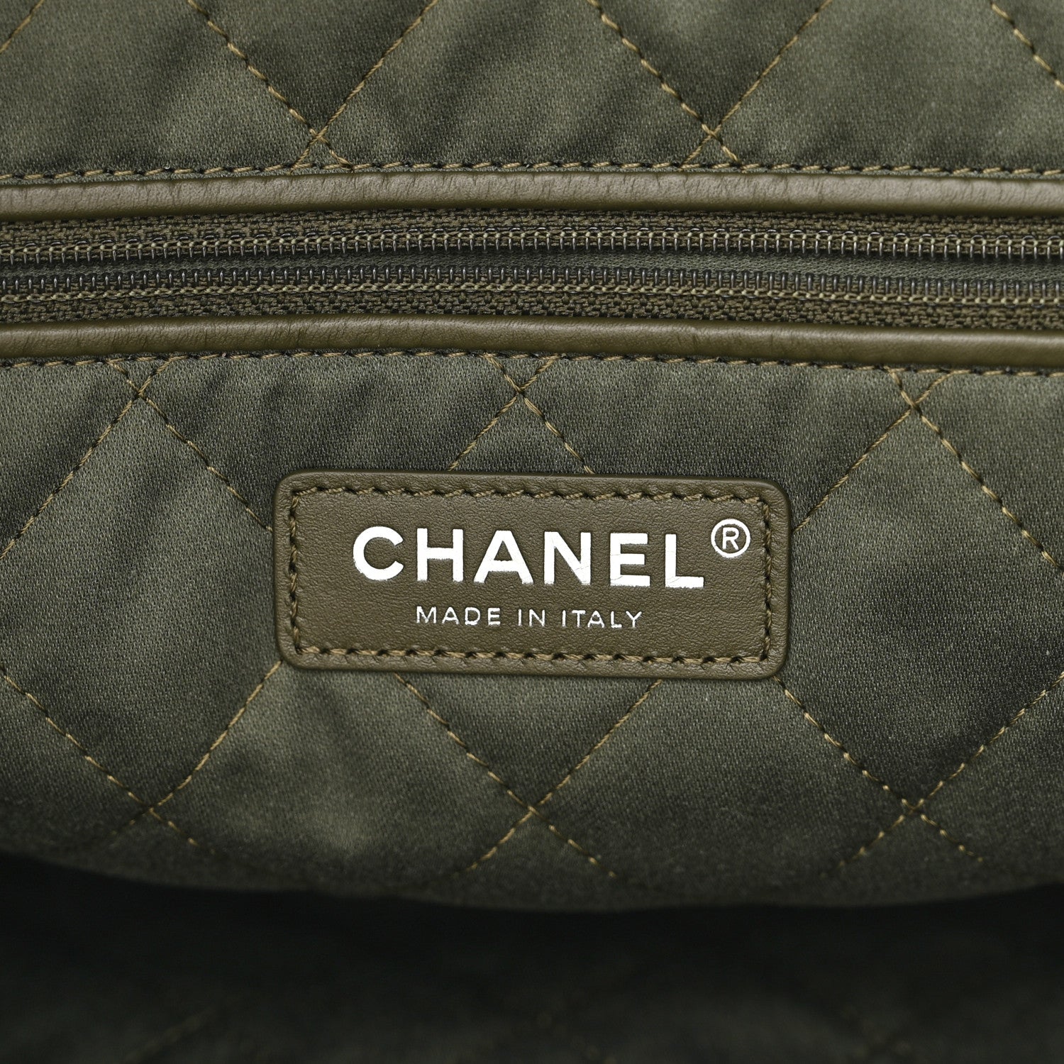 Chanel Shiny Calfskin Quilted Small Chanel 22 Khaki 8 of 13