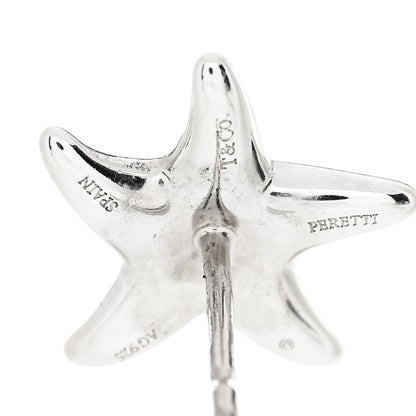 Tiffany Sterling Silver 12mm Elsa Peretti Starfish Earrings 4 of 6