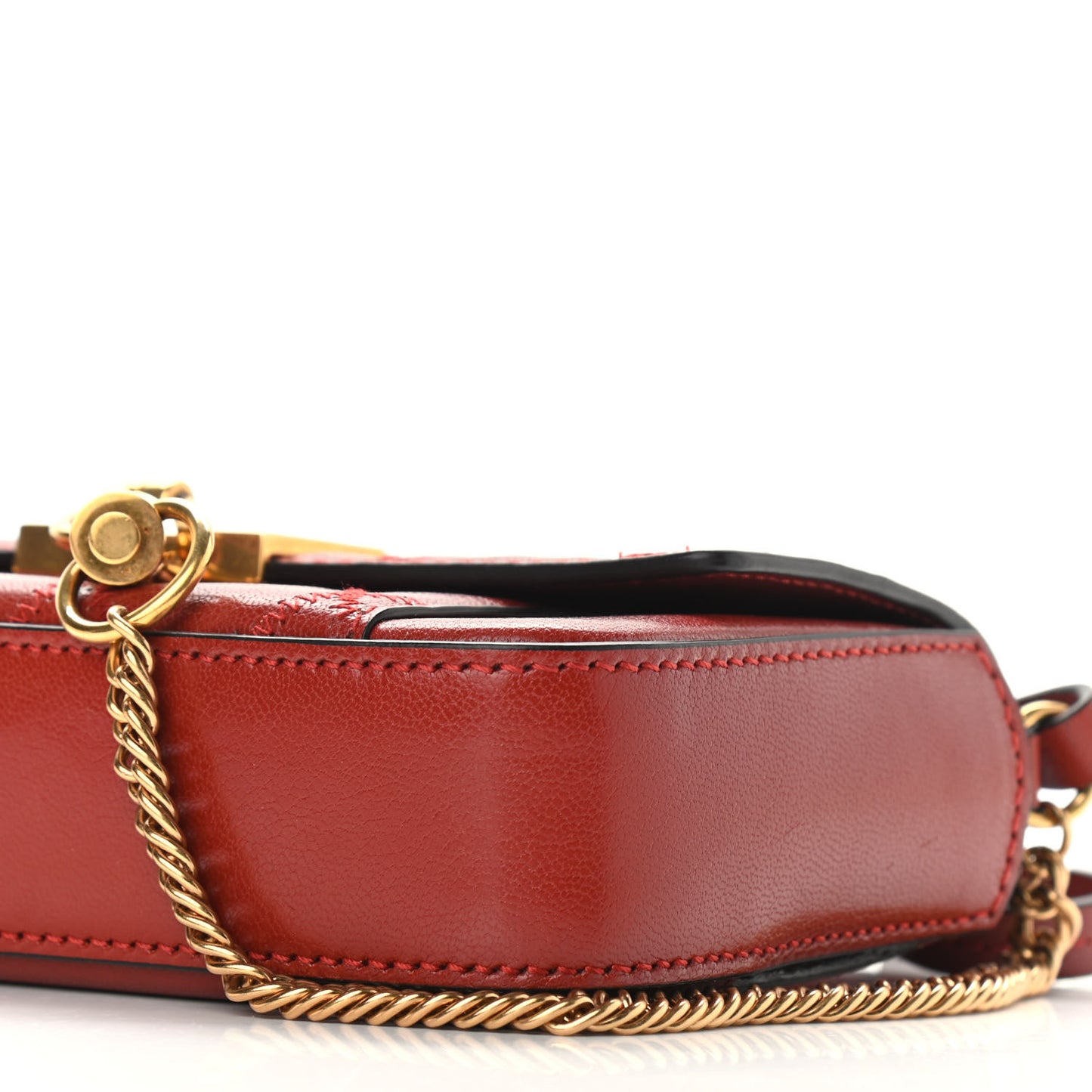 Goatskin Quilted GV3 Mini Pocket Convertible Bag Vermillon
