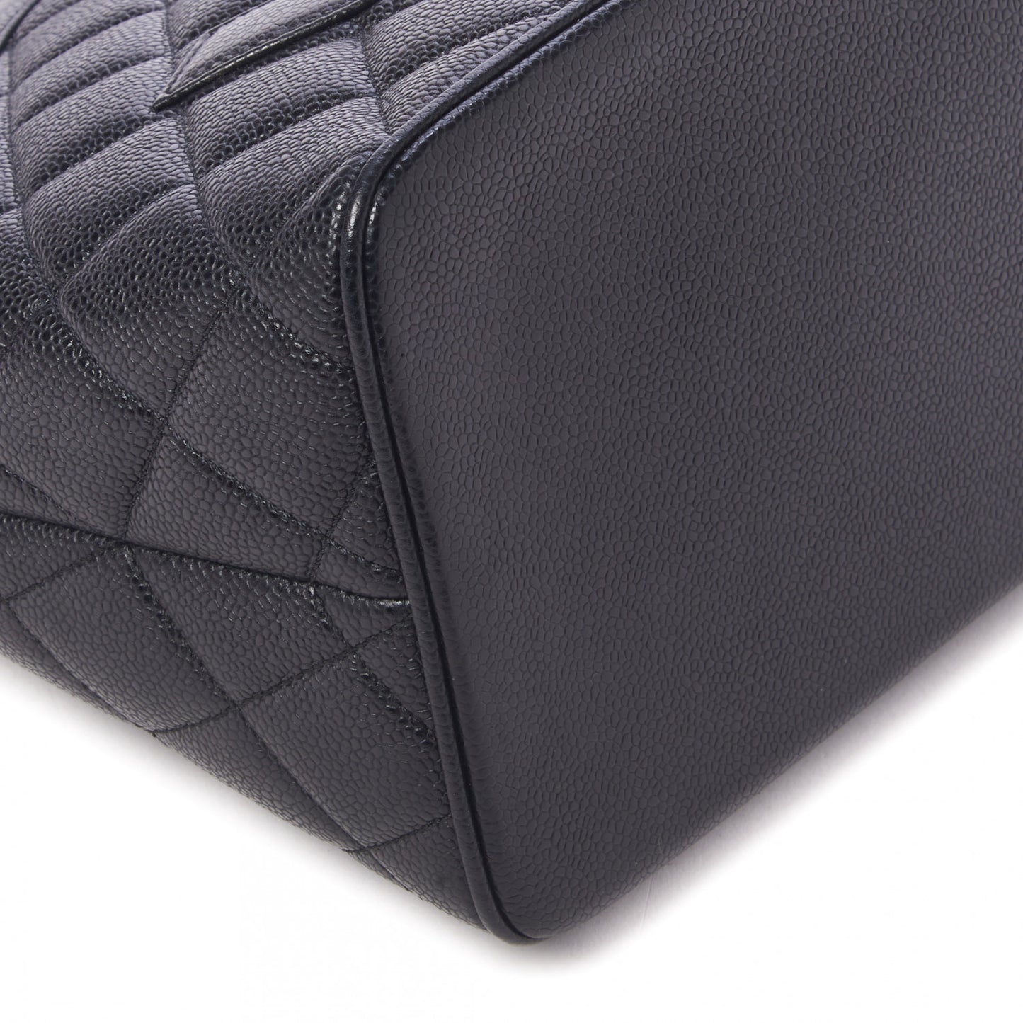 Caviar Quilted Medallion Tote Black