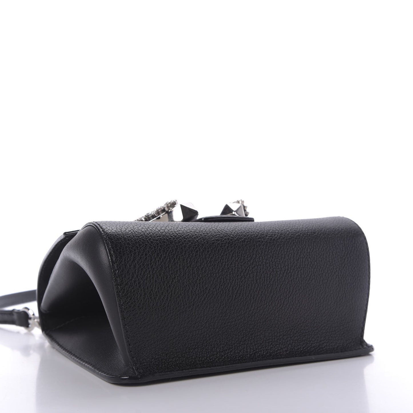 Calfskin Mini Madeline Top Handle Satchel Black