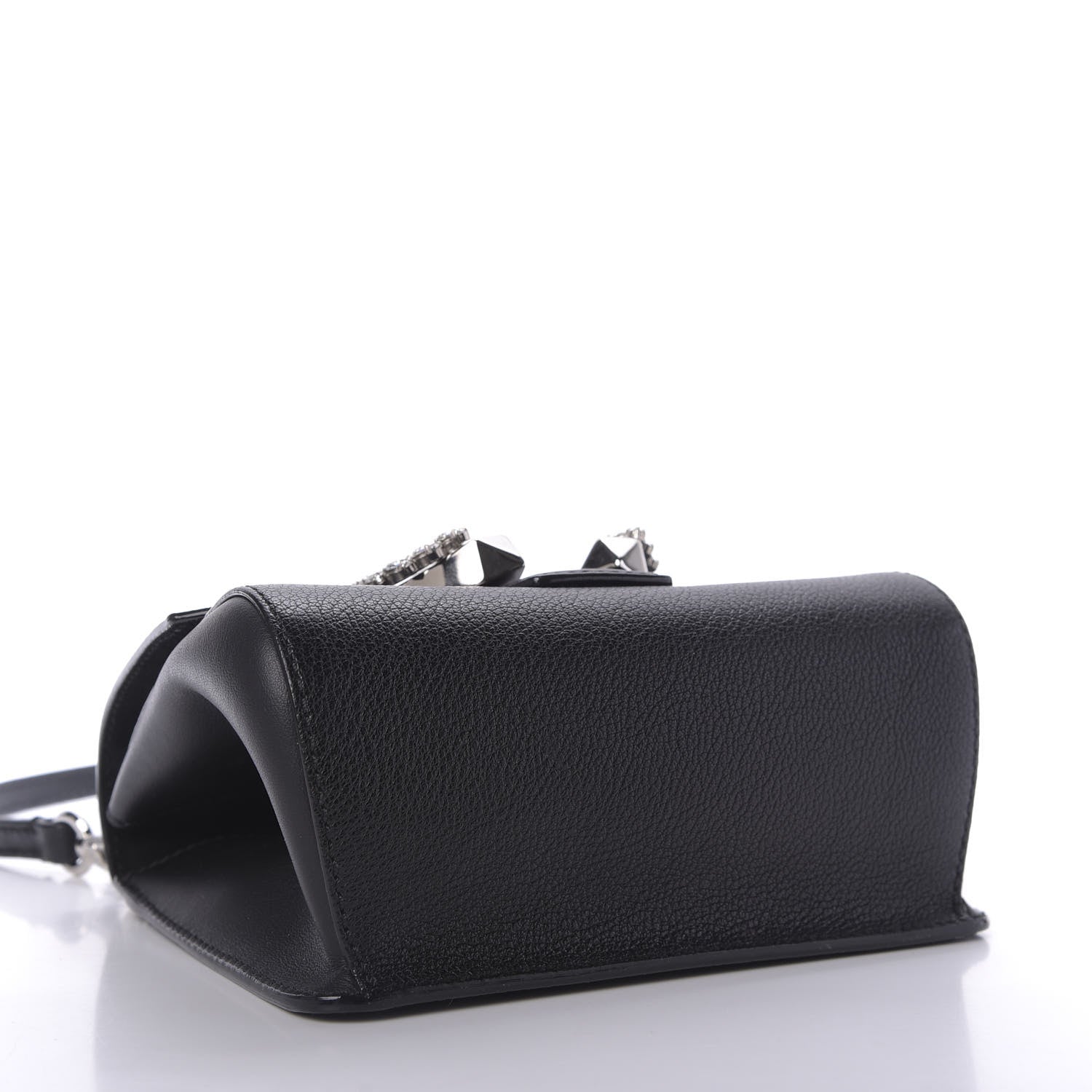 Jimmy Choo Calfskin Mini Madeline Top Handle Satchel Black 4 of 12